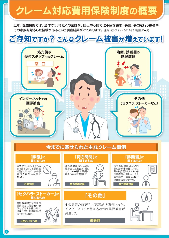 クレーム対応費用保険制度